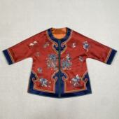 新款 云饰图腾原创新中式 国风女装 重工刺绣圆领对开百搭气质上衣