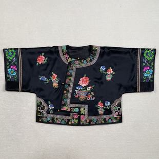云饰图腾原创新中式 重工刺绣盘扣斜襟宽松太太服上衣 国风女装