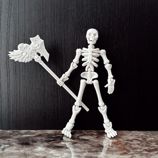 骷髅骨节人偶关节可动立体模型摆件益智拼装积木人整蛊玩具