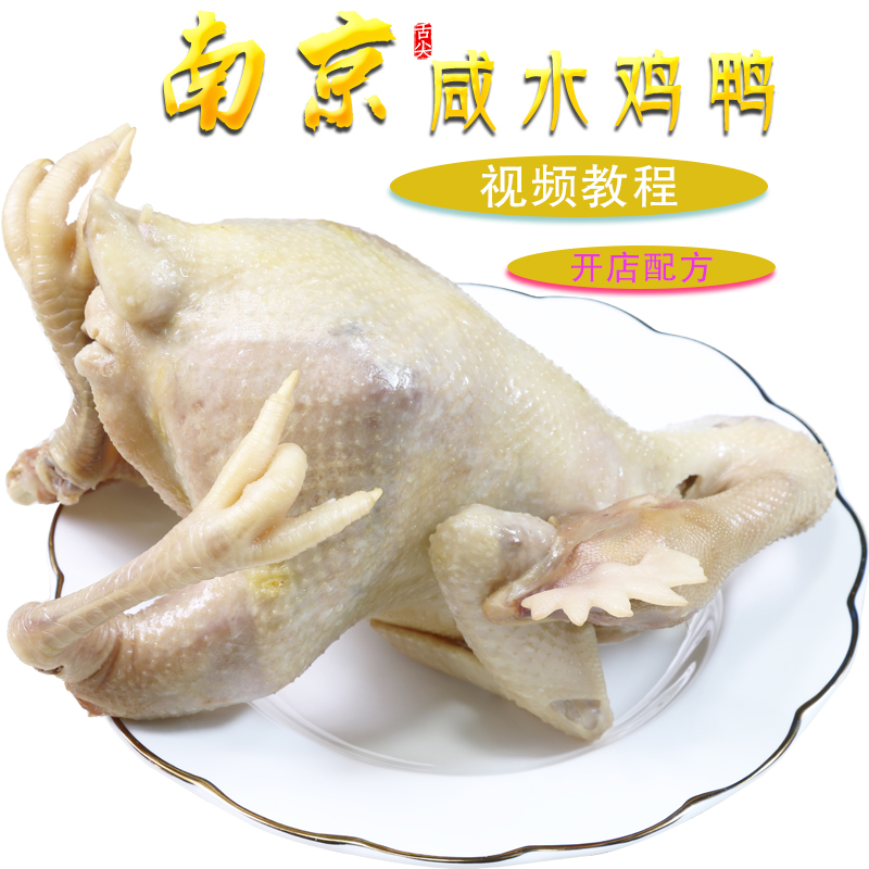 正宗南京开店熟食咸盐水鸡鸭鹅小吃技术配方加工做法卤菜视频教程