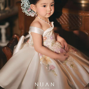 刘亦菲同款亲子礼服超仙气质公主裙复古神仙姐姐同原版摄影服装