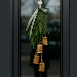 北欧ins圣诞节大铃铛墙壁装 饰道具挂饰 饰挂件网红氛围布置背景装