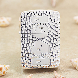 新疆西藏防风Zippo打火机1941镀银陨石坑数字