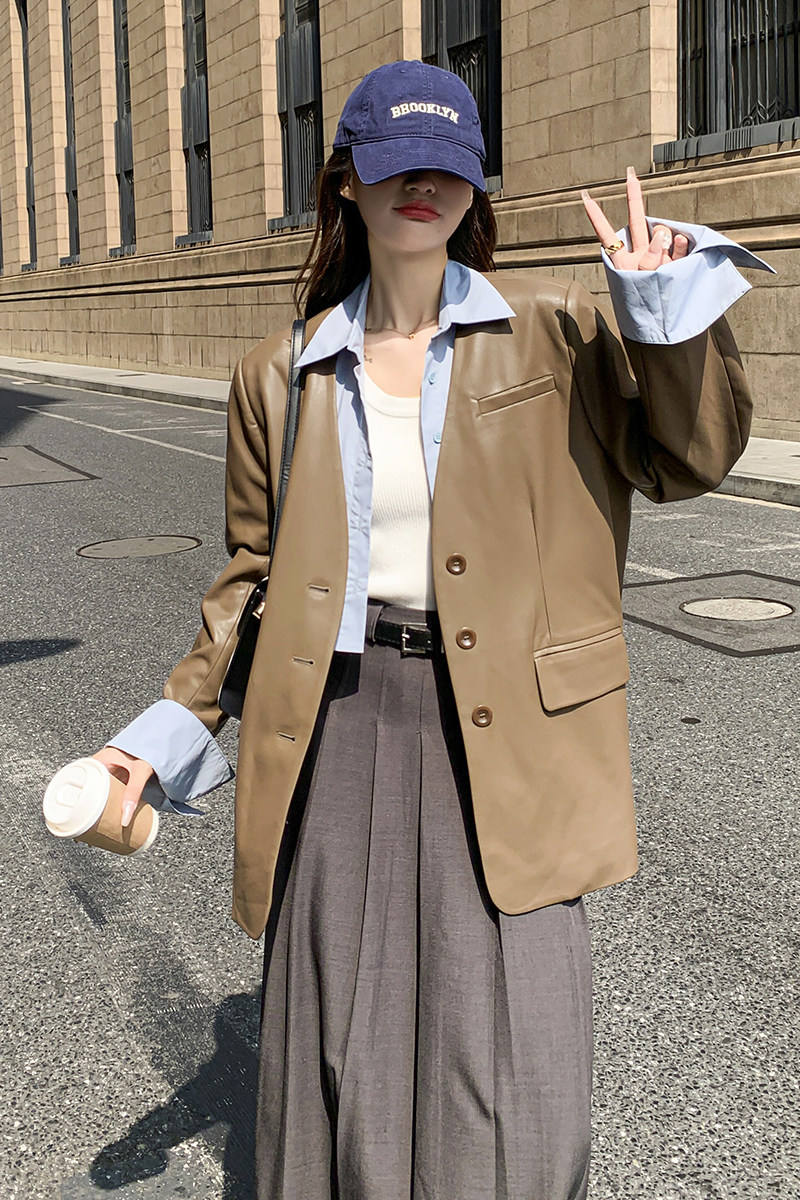 【有货】皮衣新款！2026春装皮衣外套2C132-Q9937-P145-K198,女装皮衣,2C132