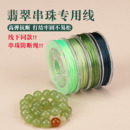 手串弹力绳扁丝水晶线翡翠串珠绳绿色手串小珠子手链手工diy专用