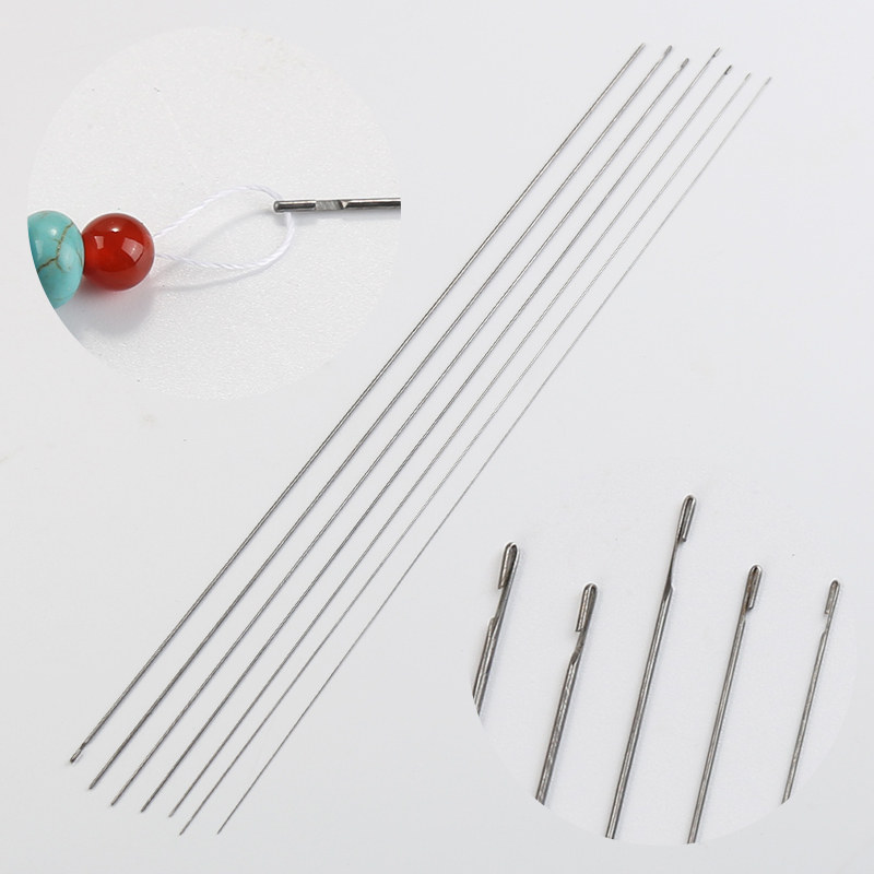 DIY 도구 구슬 바늘 구슬 바늘 특수 바늘 긴 바늘 크로 셰 뜨개질 스레딩 바늘 구슬 바늘 크리스탈 보석 바늘