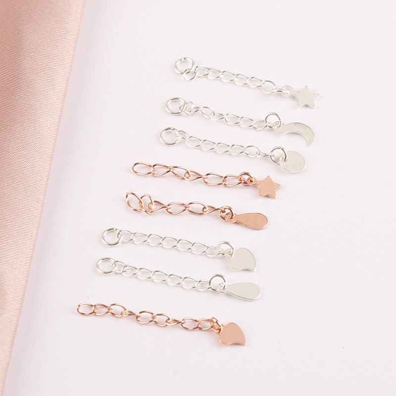 EXTENSION CHAIN S  EXTENDED TAIL LONG CHAIN BRACELET DIY ACCESSORIES HANDMADE CHAIN NECKLACE ADJUSTMENT CHAIN PEARL STRAND