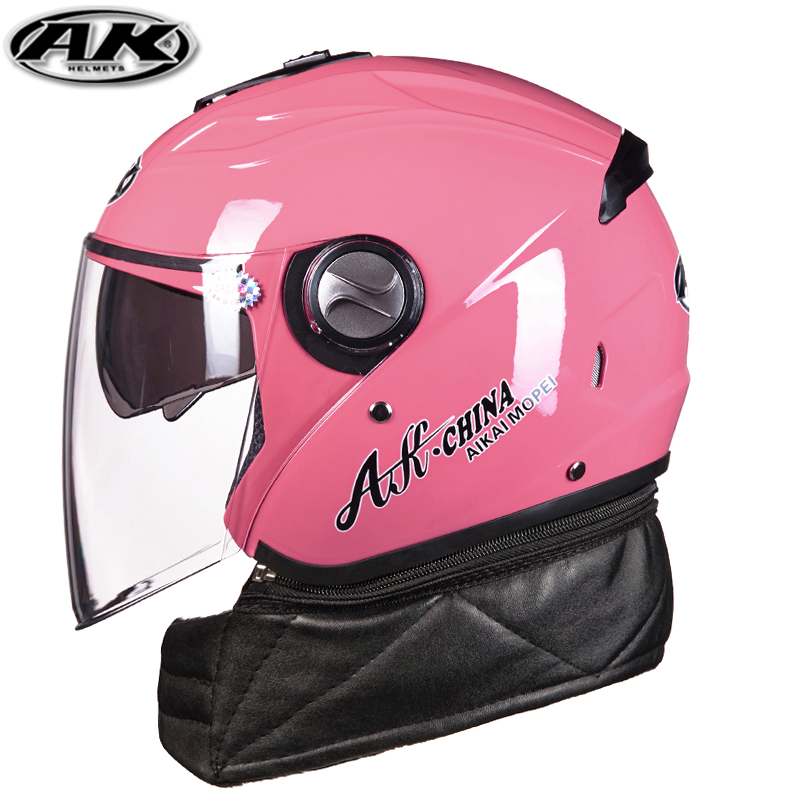 电动车头盔半盔艾凯围脖小码冬季