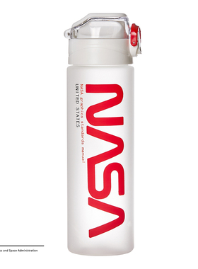 NASA宇航员原创塑料吸管杯tritan材质便携大容量手提水杯壶学生