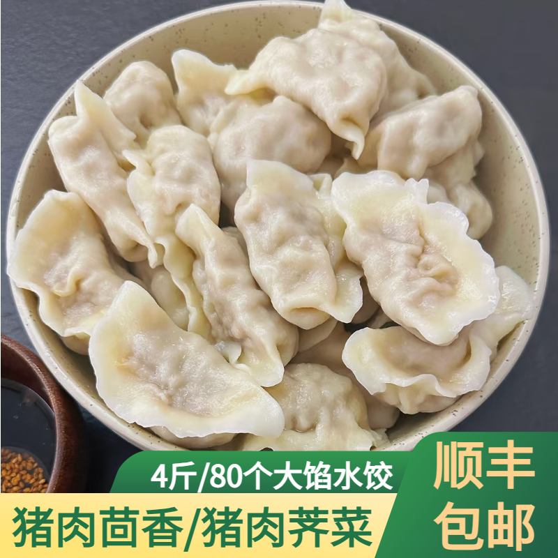 水饺速冻芹菜韭菜猪肉大葱茴香水饺肉馅饺子冷商用半成品蒸饺煎饺