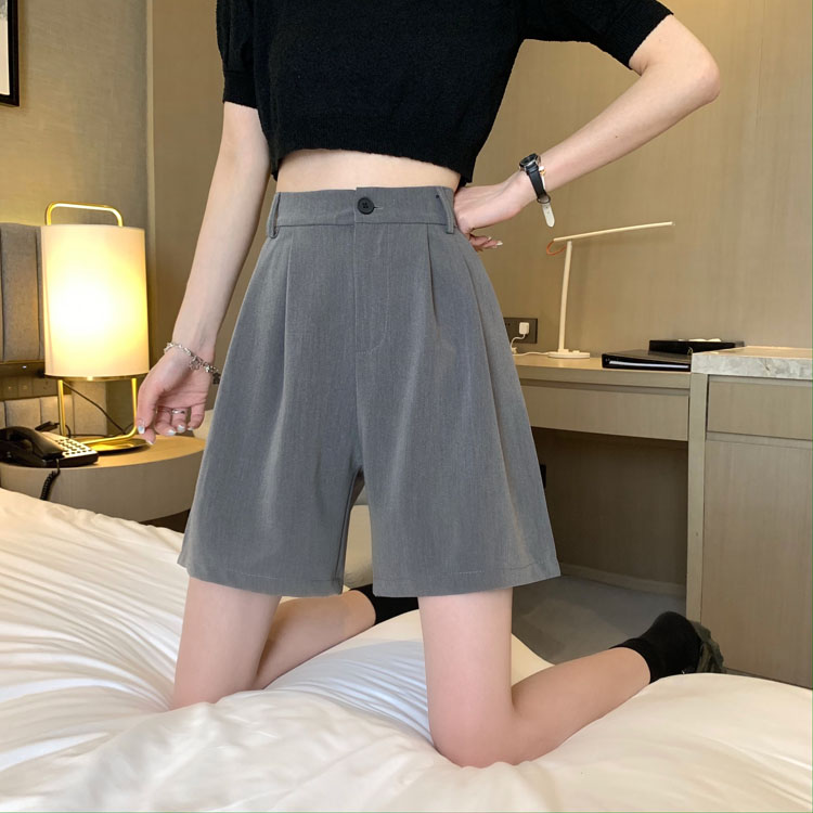 Real price: 2021 new high waist and slim casual pants, versatile Capris, student wide leg pants, women's shorts