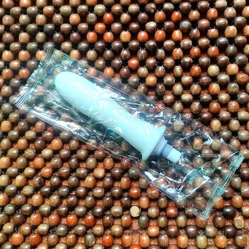 筋膜枪配件白色硅胶按摩头3.3*14cm长头 筋膜枪按摩头硅胶替换头