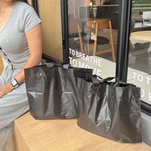 纯黑色服装 袋礼品袋印刷 手提袋男女通用购物胶袋塑料袋低压袋包装
