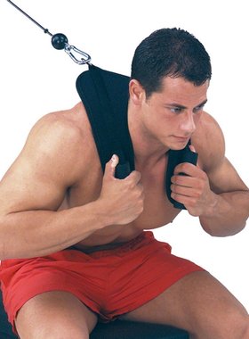 腹肌背带拉手带绑腿带套头带健身房配套专用大飞鸟拉手