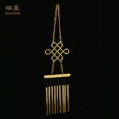 瑞祥九管铜制风铃挂门装 饰金属风铃挂件风水家居客厅阳台装 饰