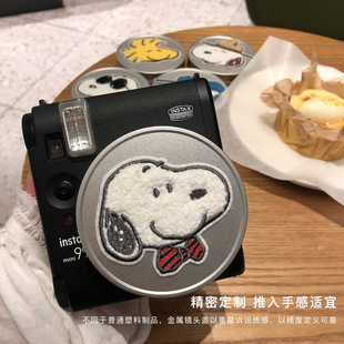 日本史努比mini99拍立得包斜挎肩带保护套透明硬壳富士可爱镜头盖