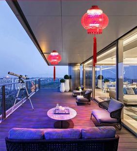 新款灯笼LED红色灯笼泡七彩装饰喜庆婚庆节日彩光灯笼螺口E27灯泡