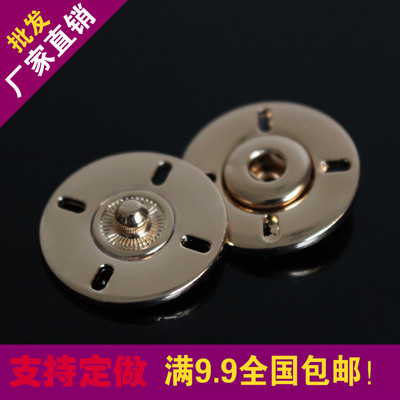 高档金属暗扣大衣掀扣手缝外子