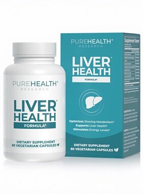 美国PureHealth Research肝脏健康配方胶囊 60粒代谢支持素食友好