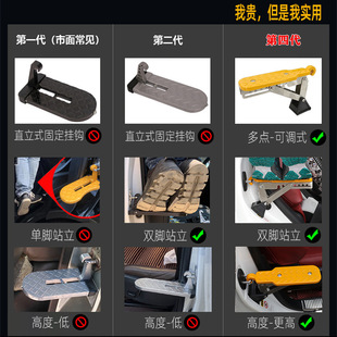 Car Door Step,7 Angles ExtraLong Door Step RoofAcce 四代脚蹬