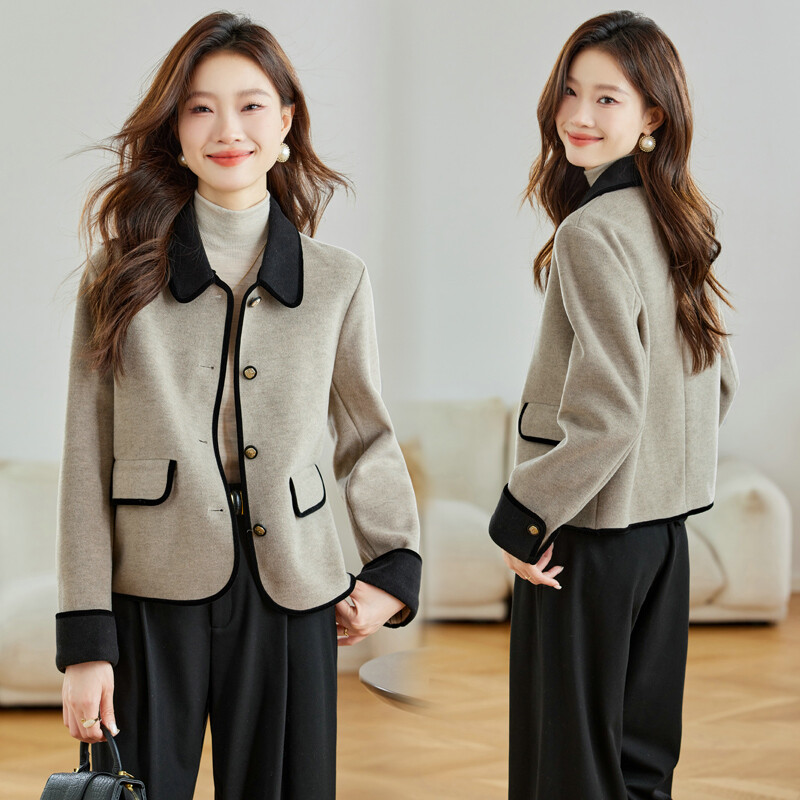 女装/女士精品毛呢外套2025年冬季粘胶纤维(粘纤)15% 聚酯纤维85%