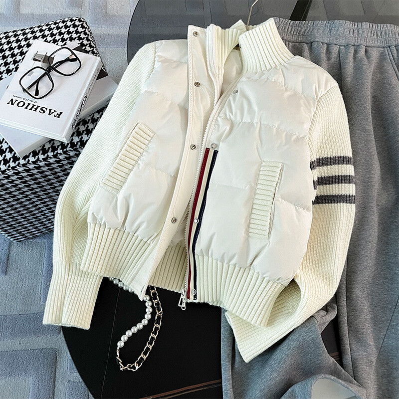 女装/女士精品棉衣/棉服其他/other2024年冬季35周岁以上条纹通勤