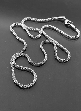 ins轻奢小众满天星银河闪沙项链男女波光粼粼简约素链裸锁骨链潮