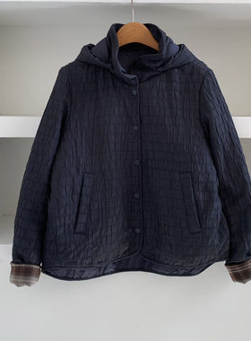 韩版连帽短款保暖锁温女棉服外套