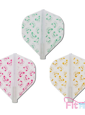 COSMO DARTS FIT FLIGHT水野智路熊猫图案大方形飞镖翼 AIR尾翼