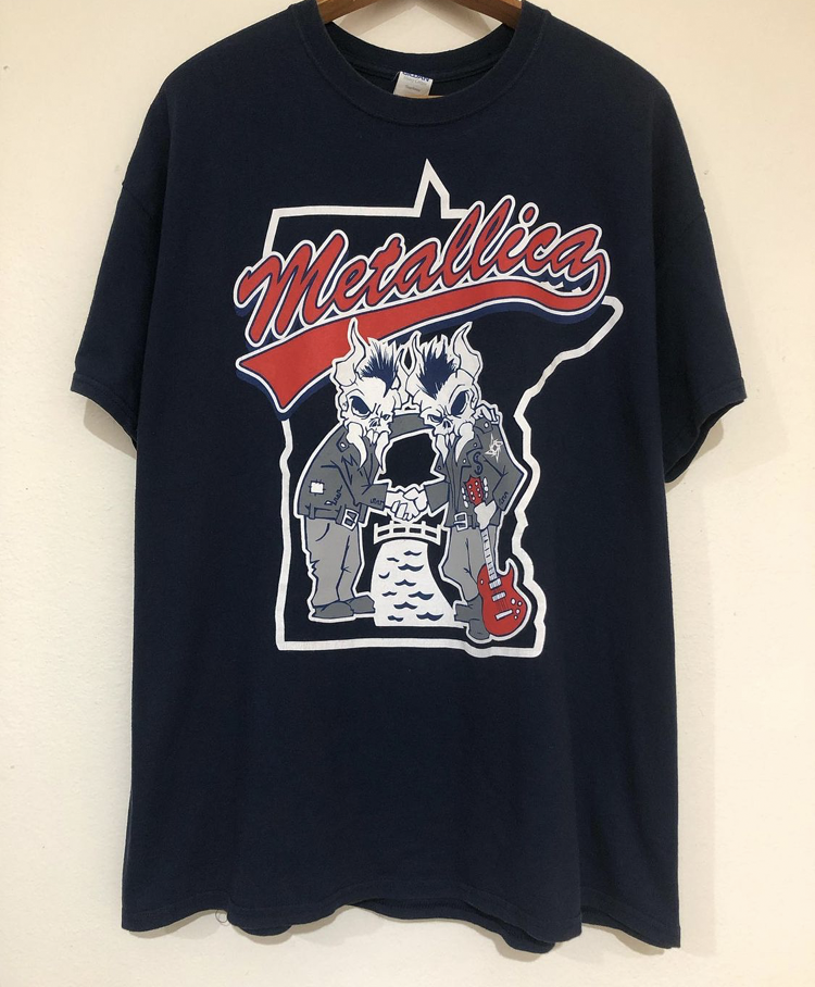 metallica短袖t恤欧美高街重金属摇滚乐队活结朋克丧男女复古短袖