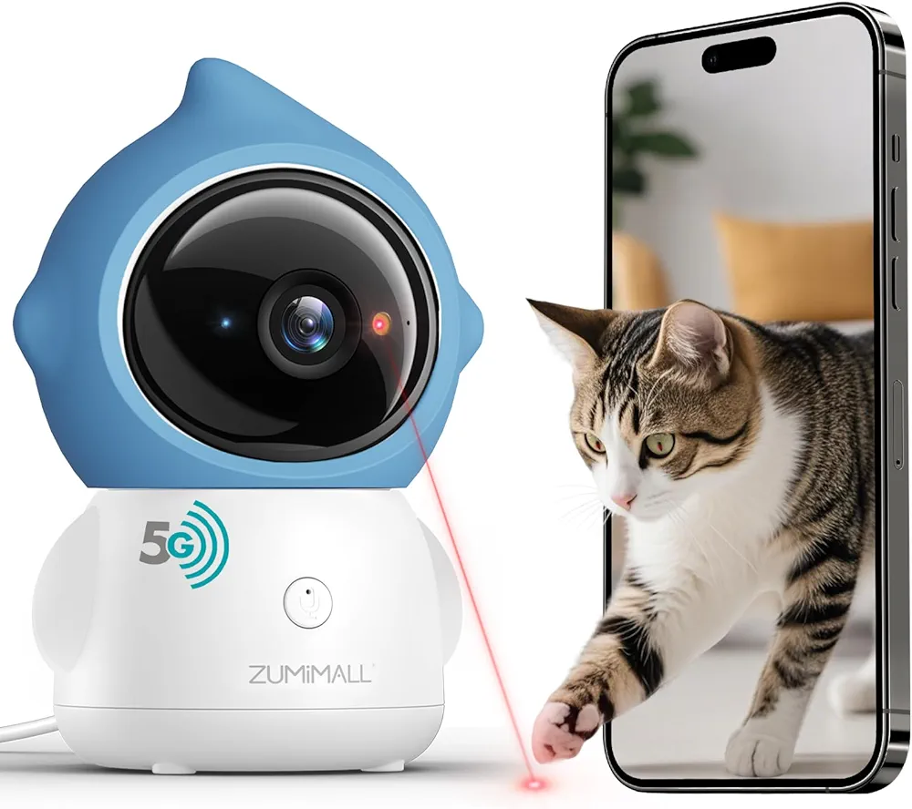 代购ZUMIMALL Pet Camera Indoor, 5G/2.4G WiFi Camera for Dog