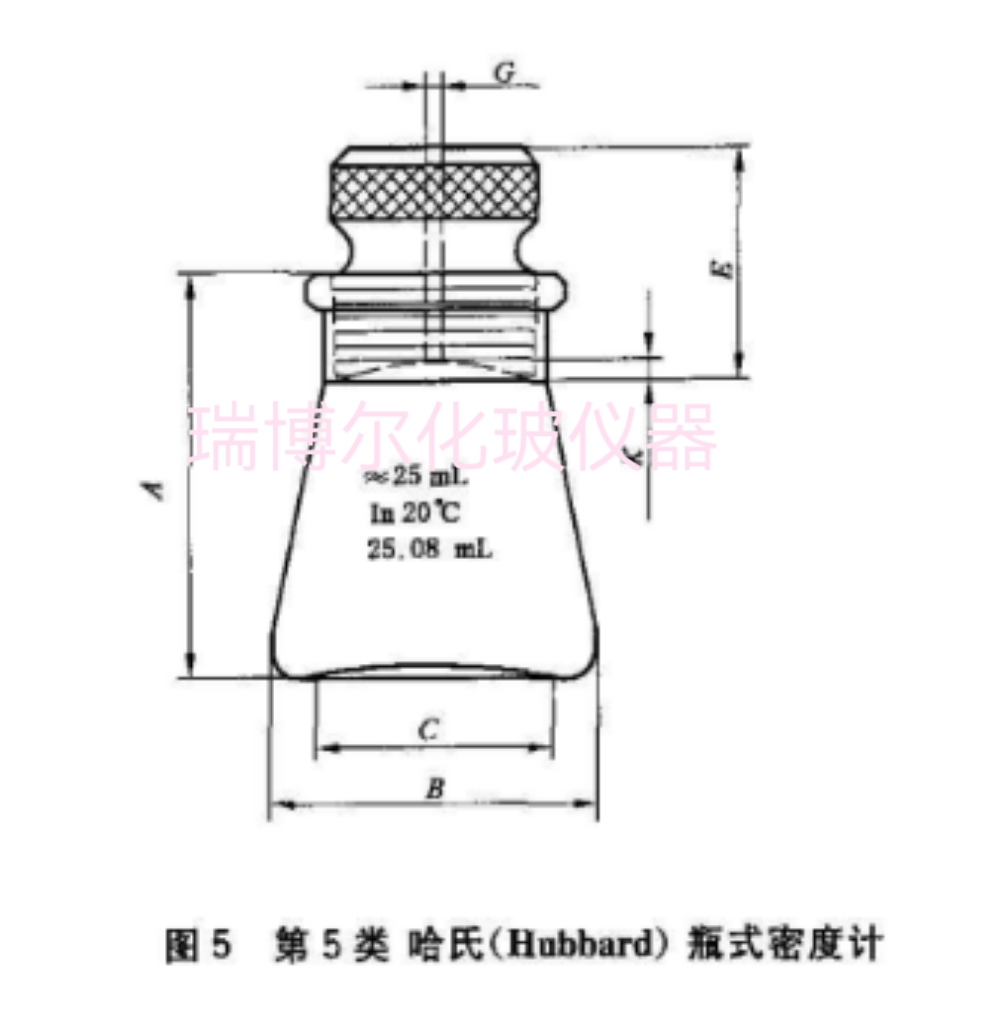 哈氏（Hubbard）瓶式密度计25mL
