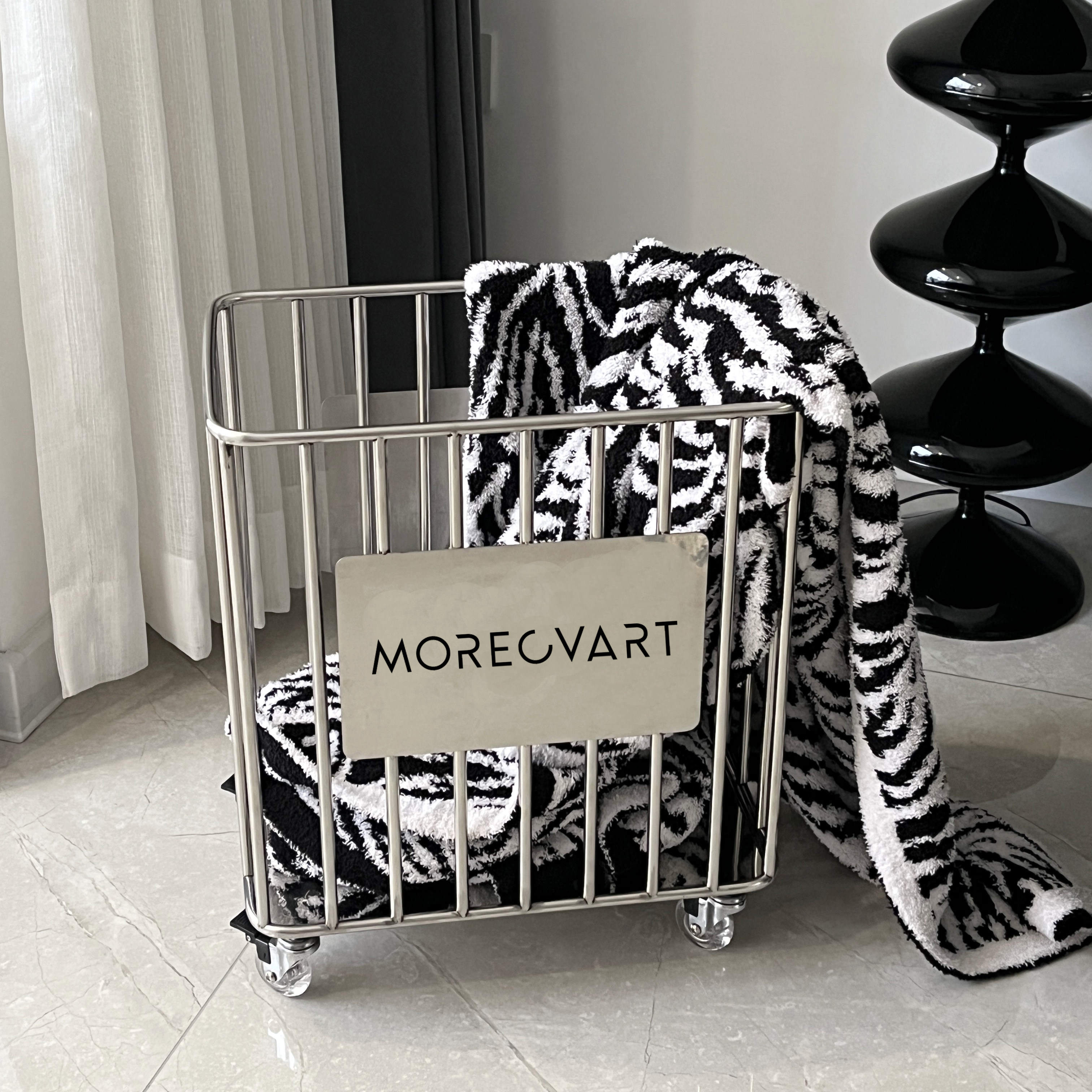 不锈钢可移动房间衣帽架组合