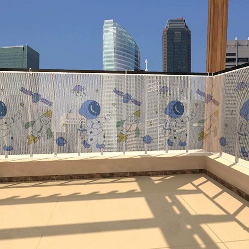 Детская безопасная защитная сетка с лестницей, детское ограждение, увеличенная толщина