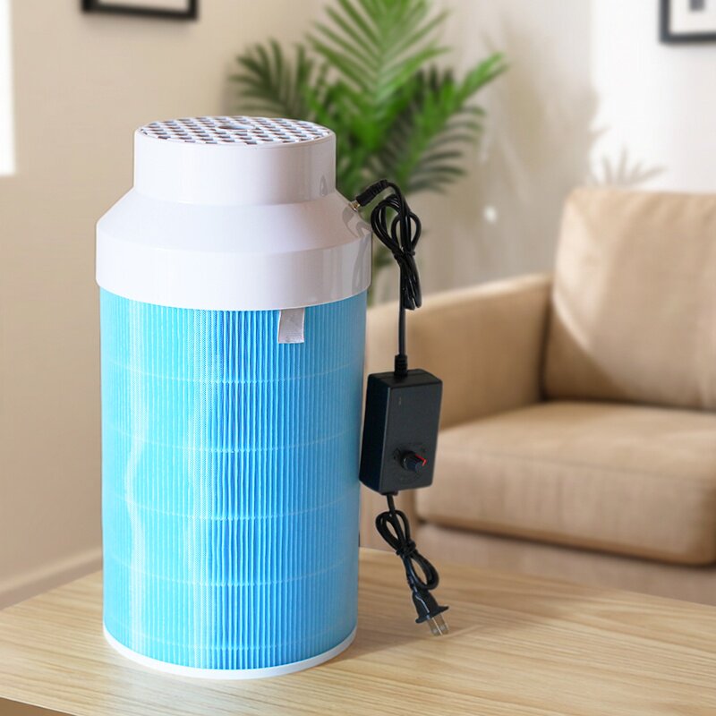 diy空气净化器简易自制除烟味灰尘毛发甲醛大风量静音风扇