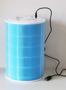 盖思海罗Diy空气净化器迷你款可调速电源房间车内除PM2.5甲醛烟味