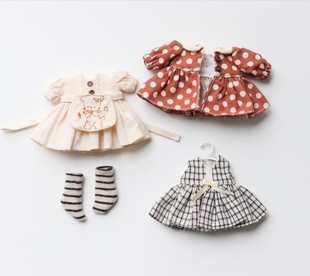 ob11娃衣 木木 波点套装 不想长大