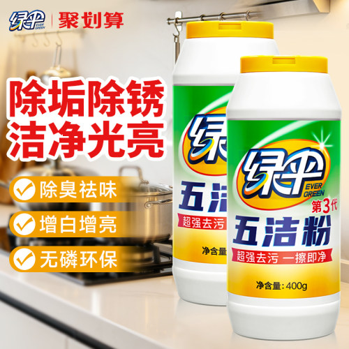 绿伞五洁粉去污除锈一擦即净