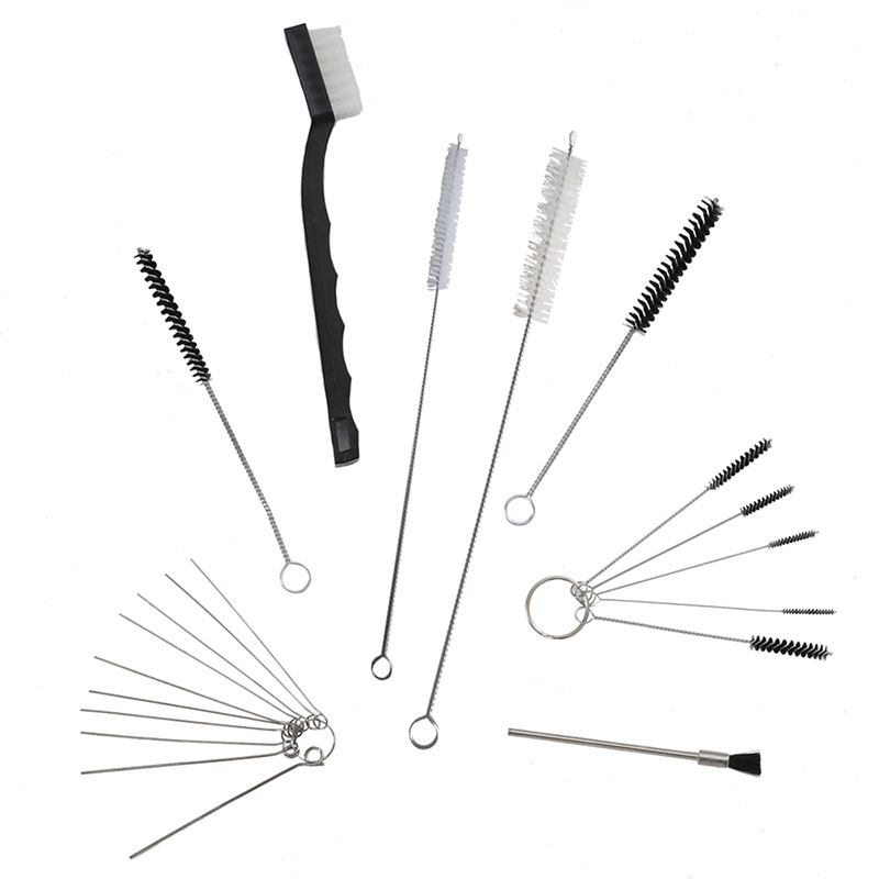 17PC尼龙刷 HVLP空气喷枪清洁套件汽车油漆喷漆枪毛刷清洗工具_虎窝淘