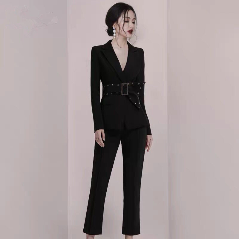 秋季套装女OL职业西装韩版气质秋装2026年新款女时尚显瘦两件套