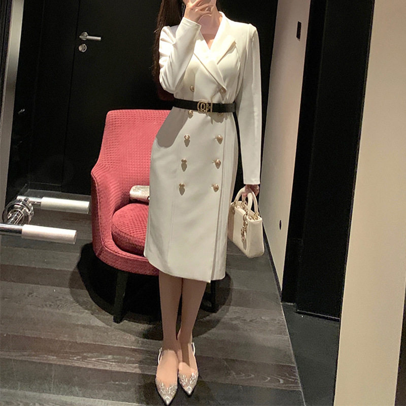 欧美秋冬复古休闲炸街chic西装气质名媛小众设计高级感香港风外套