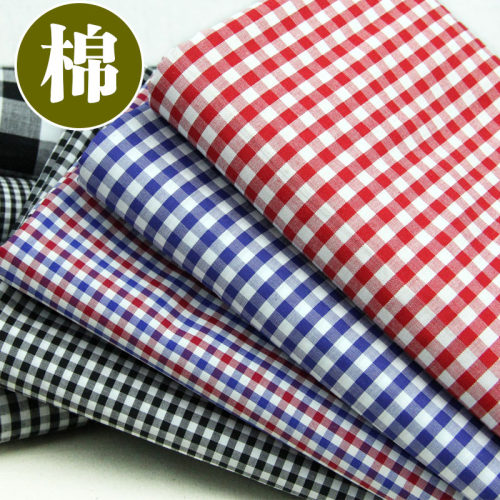 格子布料纯棉衬衫服装色织格子布