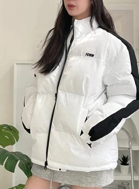 韩国代购FCMM男女款羽绒服wello情侣棉衣外套加厚冬季保暖上衣