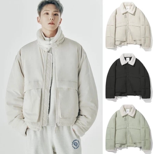 韩国代购 保暖大衣 CODEGRAPHY夹克外套CGP羊羔毛翻领棉服男女同款
