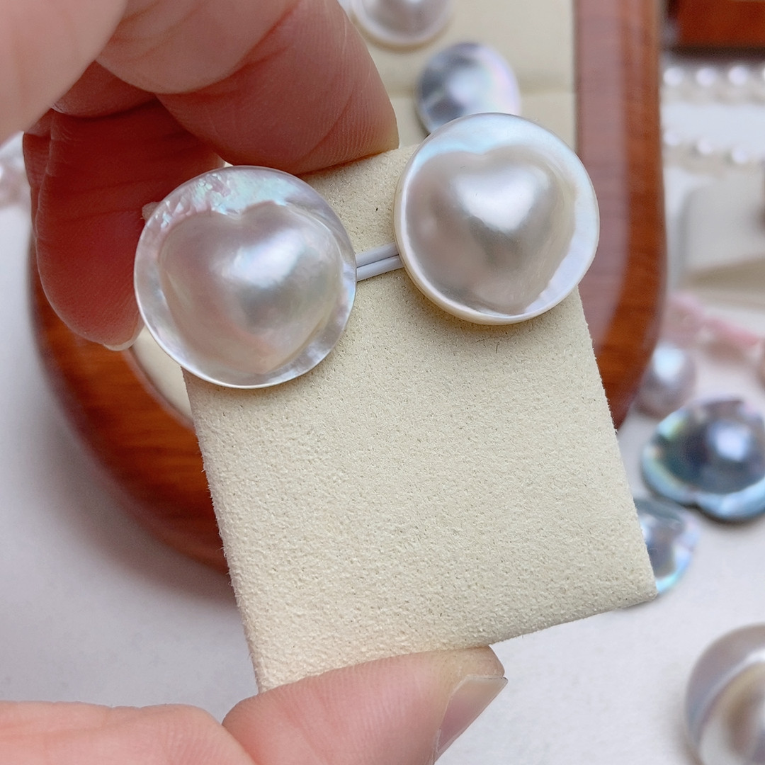 19-20mm,爱心海水马贝耳钉,珠宝/钻石/翡翠,耳饰,淘宝优惠券,粉丝福利购,淘宝优惠卷