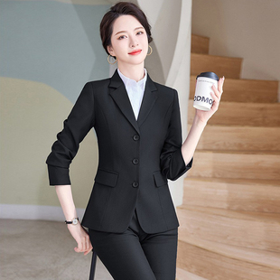春秋西装套装女职业装正装女大学生高端气质工装酒店服务员工作服