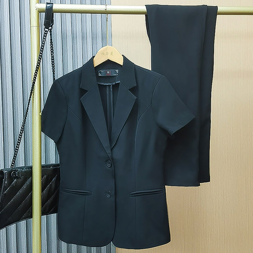 夏季西装套装女薄款工作服