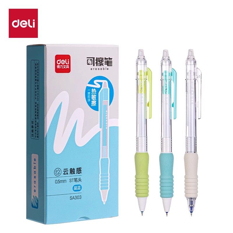 得力按动可擦笔学生用0.5ST热敏擦笔可换芯练字魔力SA303热可擦,文具电教/文化用品/商务用品,中性笔,淘宝优惠券,粉丝福利购,淘宝优惠卷