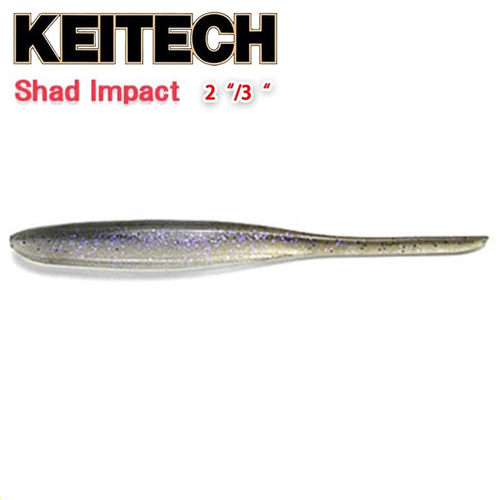 KEITECH日本 Shad impact 针尾软饵 K牌软饵黑坑鲈鱼黑鱼路亚软饵