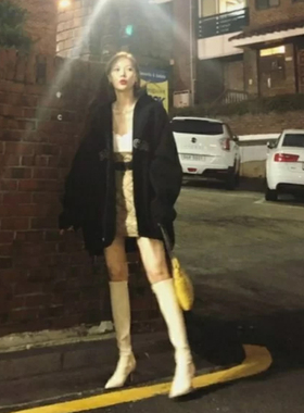 白色长靴女2025新款细跟高跟显瘦高筒靴子瘦瘦靴骑士靴尖头过膝靴